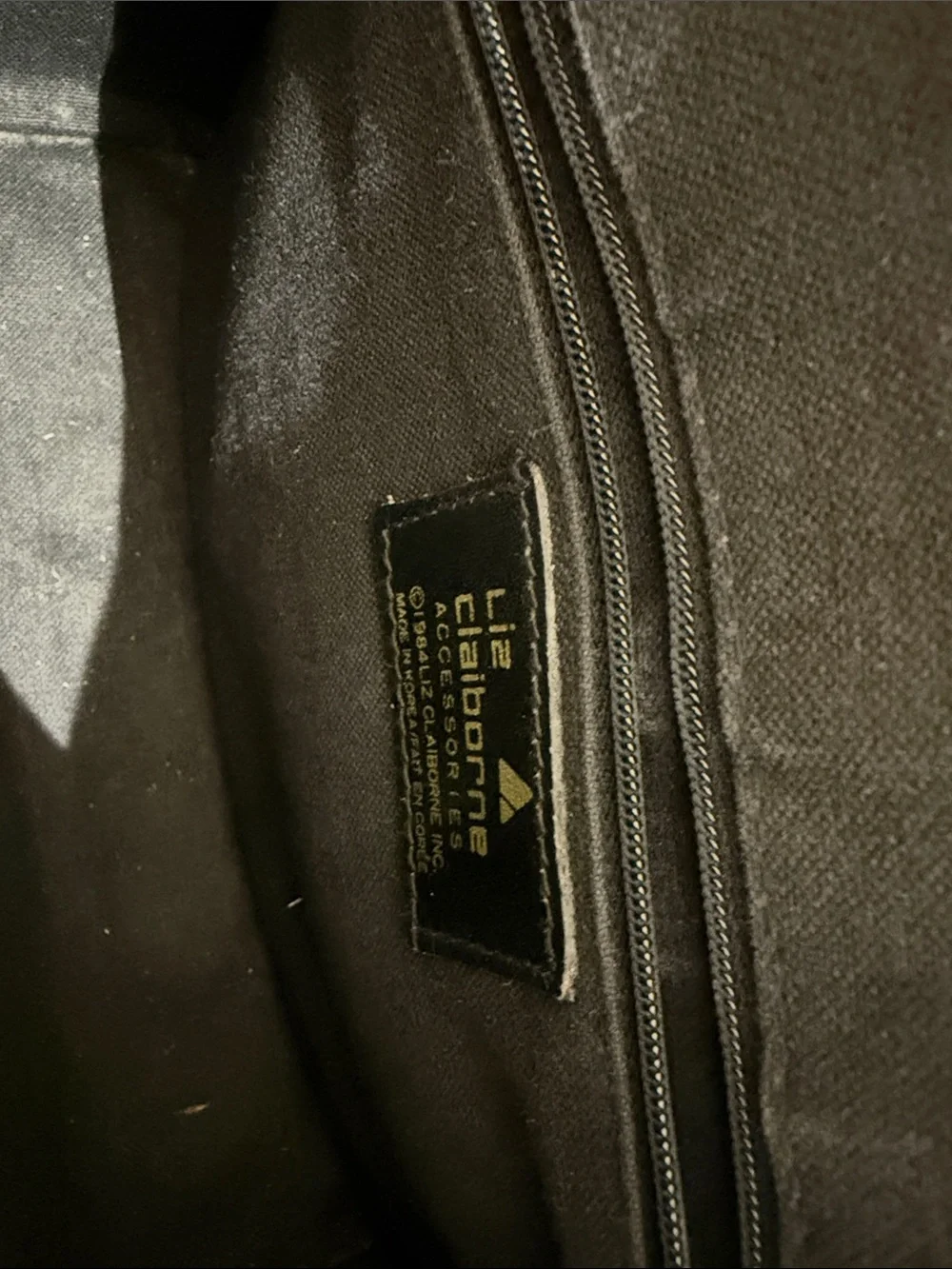 Vintage Liz Claiborne Monogram Shoulder Bag
